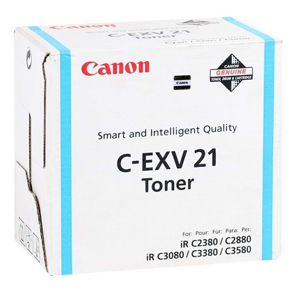 Canon EXV-21 Orginal Mavi Toner IR-C 2380 3380 2550 2580 2880 3080 3380 3480 (0453B002)
