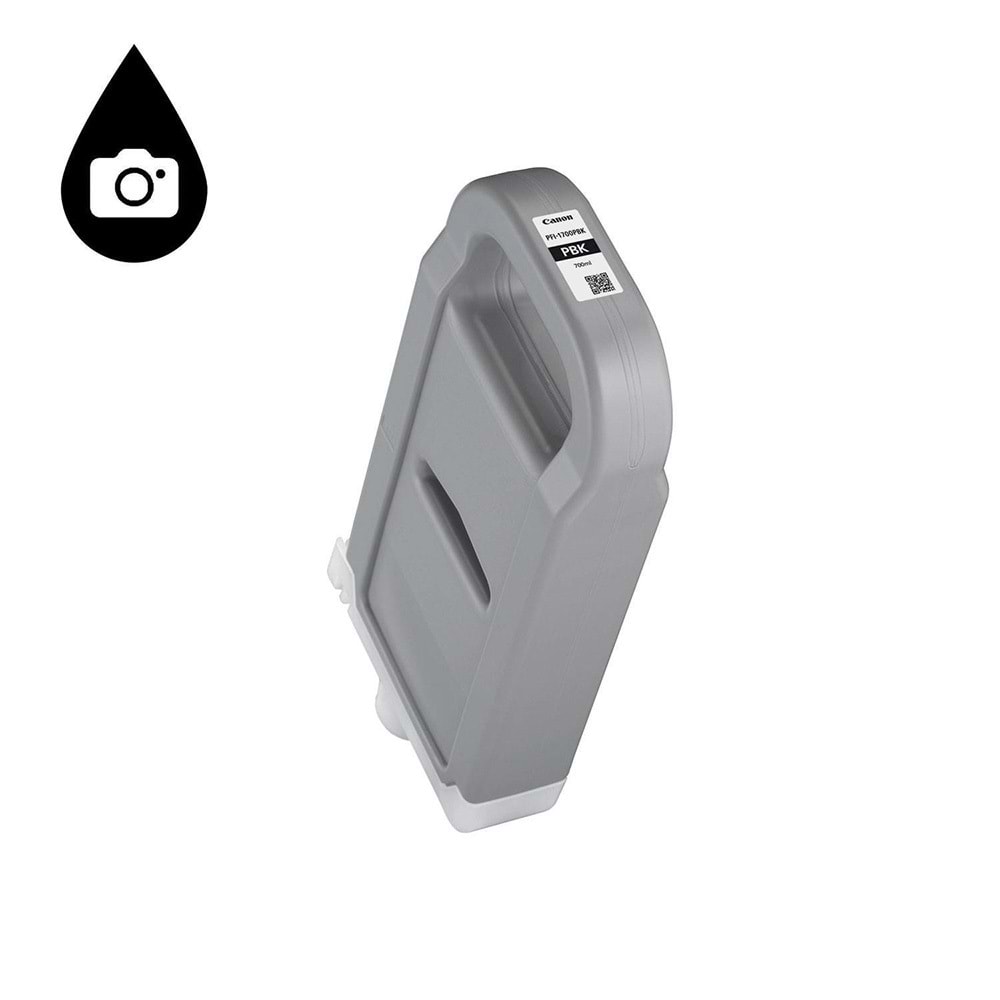 Canon PFI-1700 PBK Fotoğraf Siyahı Plotter Orijinal Mürekkep Kartuş 700 ml. (0775C001)