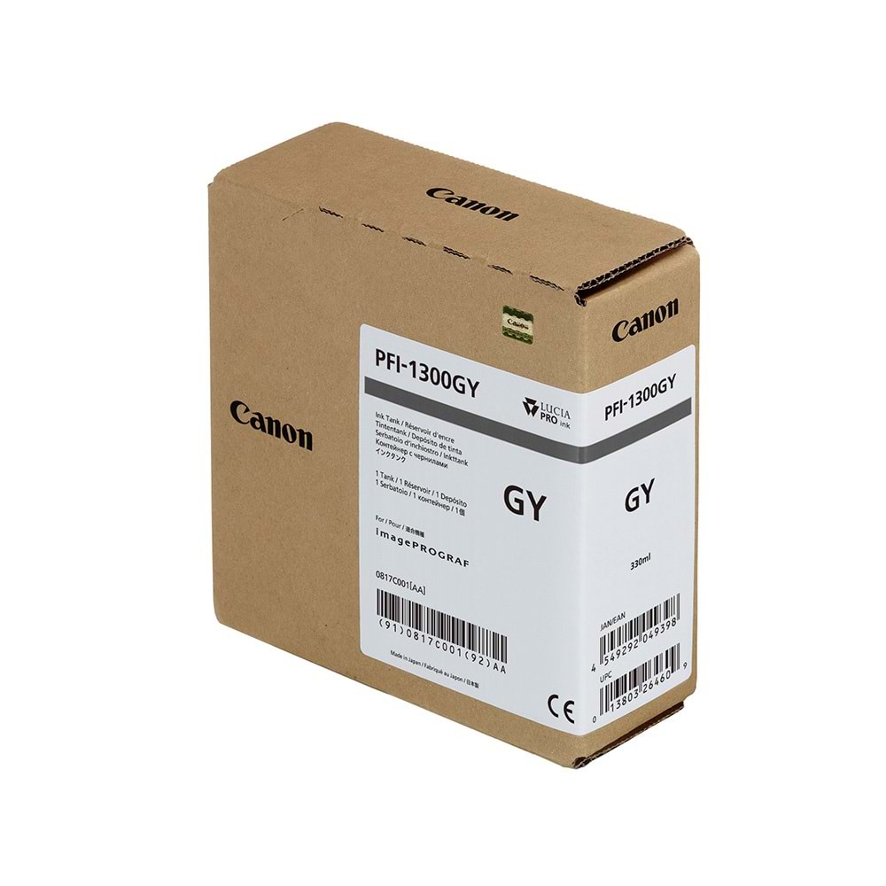 Canon PFI-1300 PBK Fotoğraf Siyahı Plotter Orijinal Mürekkep Kartuş 330 ml. (0811C001)
