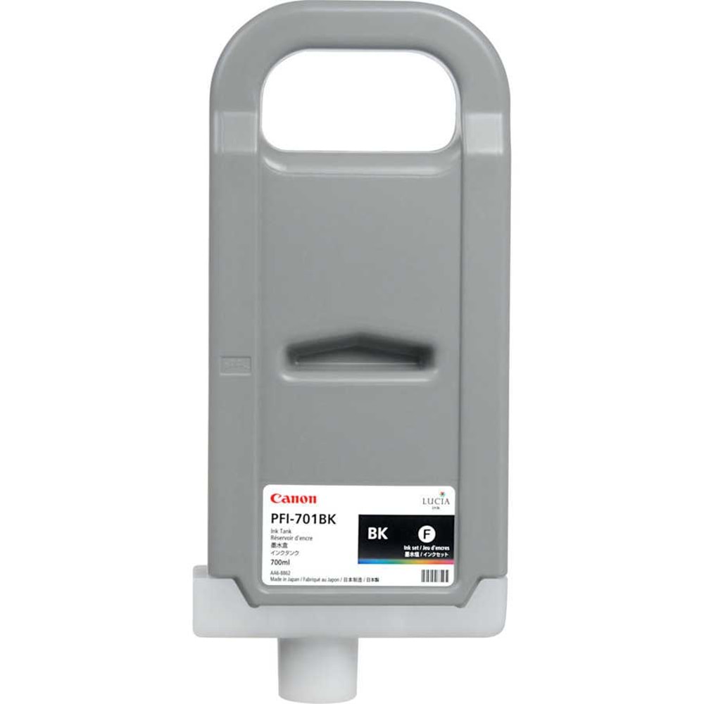 PlotterSarf® Canon PFI-701 BK (Photo Black) Plotter Orijinal Mürekkep Kartuş 700 ml. (0900B001)