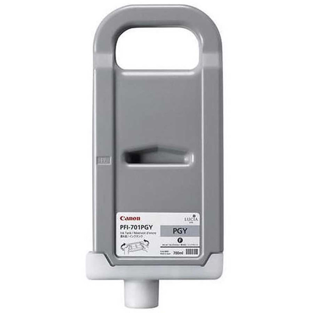 PlotterSarf® Canon PFI-701 PGY (Photo Gray) Plotter Orijinal Mürekkep Kartuş 700 ml. (0910B001)