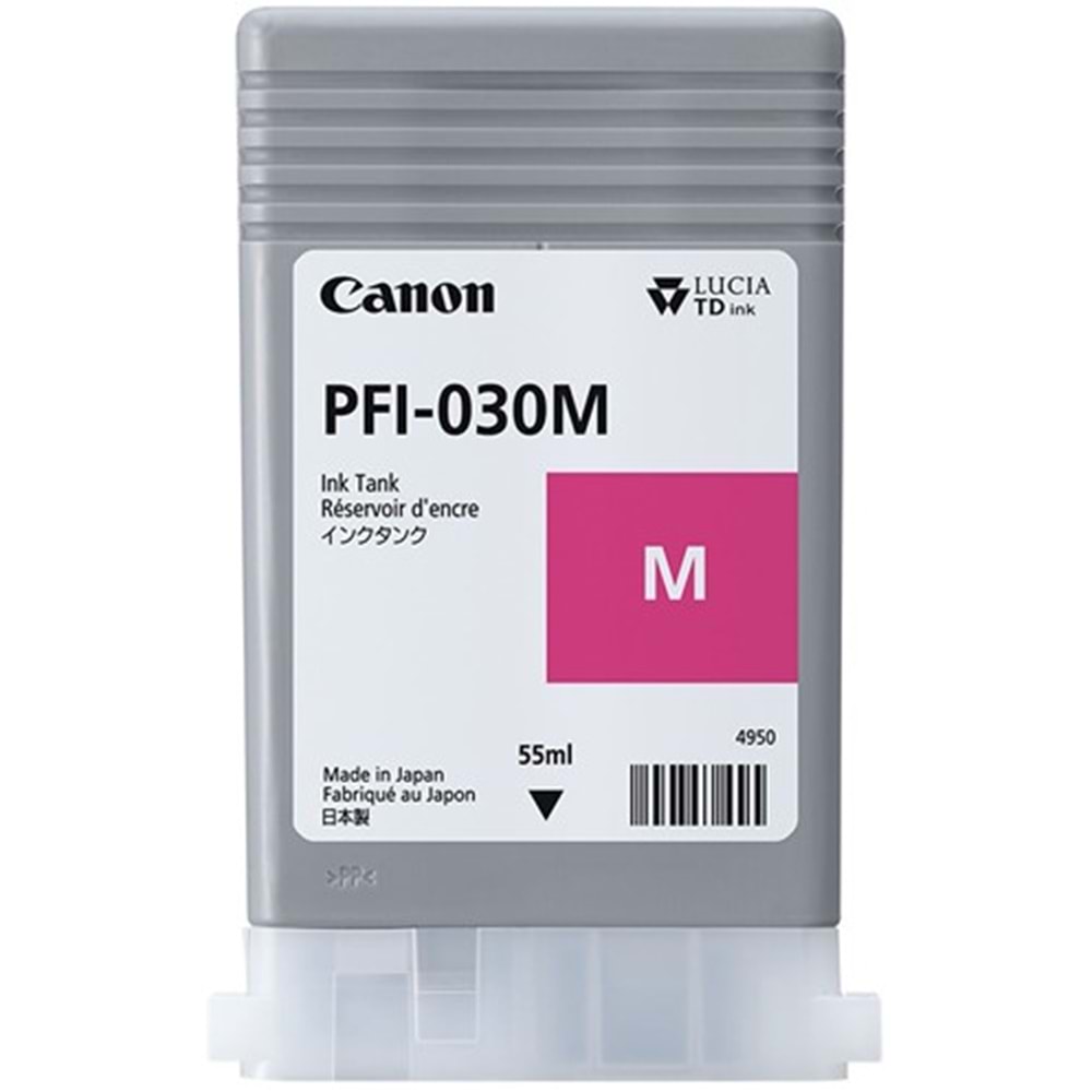 Canon PFI-030 M (Magenta) Kırmızı Orijinal Mürekkep Kartuş 55 ml. (3491C001)