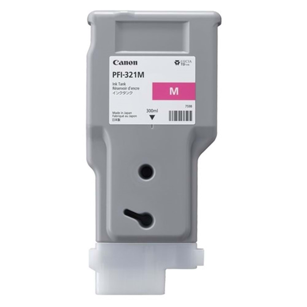 Canon PFI-321 M (Magenta) Kırmızı Plotter Orijinal Mürekkep Kartuş 300 ml. (6269C001)