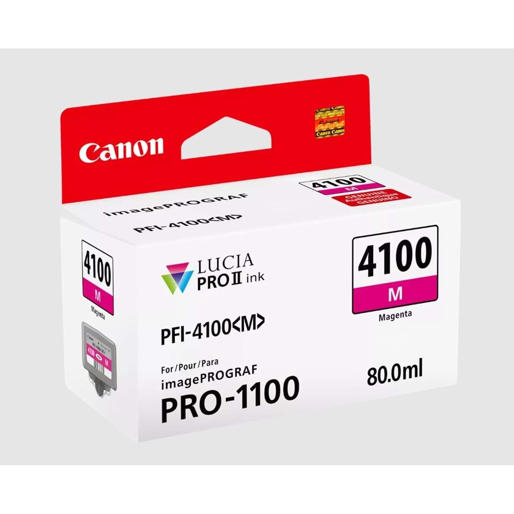 Canon PFI-4100 Macenta (M) 80 ml. Mürekkep Kartuş (6779C002)