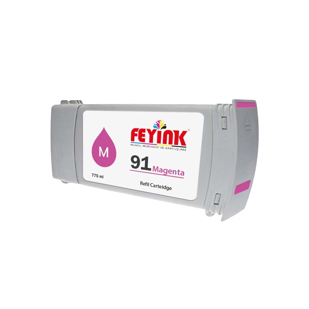 Feyink® Hp 91 Magenta (M) Feyink Muadil Kartuş 775ml Designjet