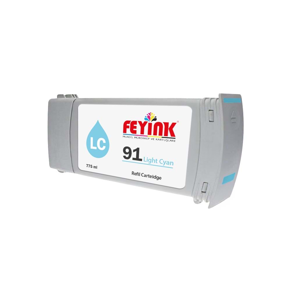 Feyink® Hp 91 Light Cyan (LC) Feyink Muadil Kartuş 775ml Designjet