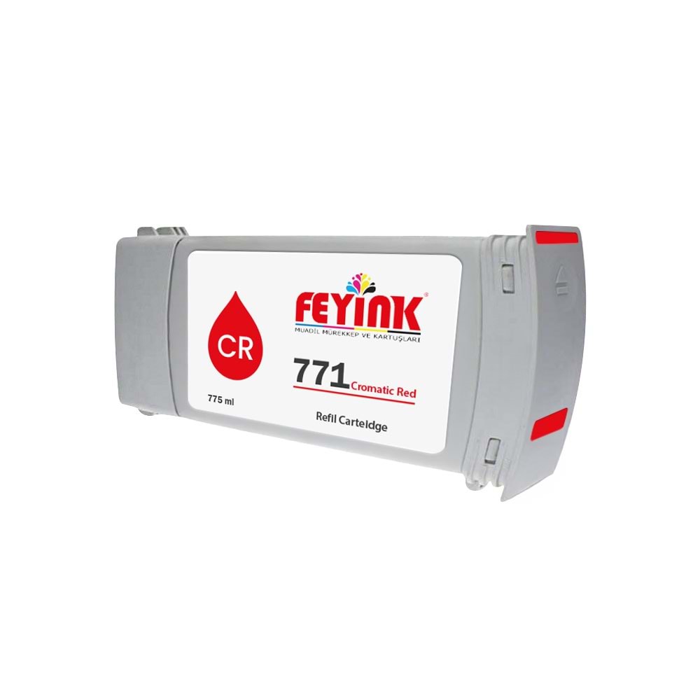 Feyink® Hp 771 Cromatic RED (CR) Feyink Muadil Kartuş 775ml Designjet