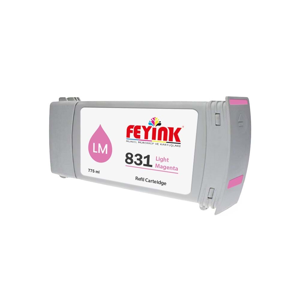 Feyink® Hp Latex 831C Light Magenta (LM) Orijinal Mürekkep Dolumlu Feyink Kartuş 775ml