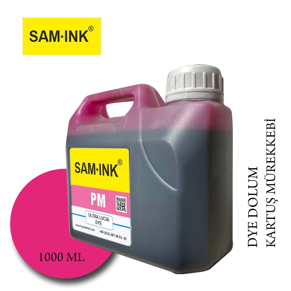 Feyink® Samink Canon Pro Serisi Plotter DYE Kartuş Dolum Mürekkebi PFI-1300-1700 PM 1000ml