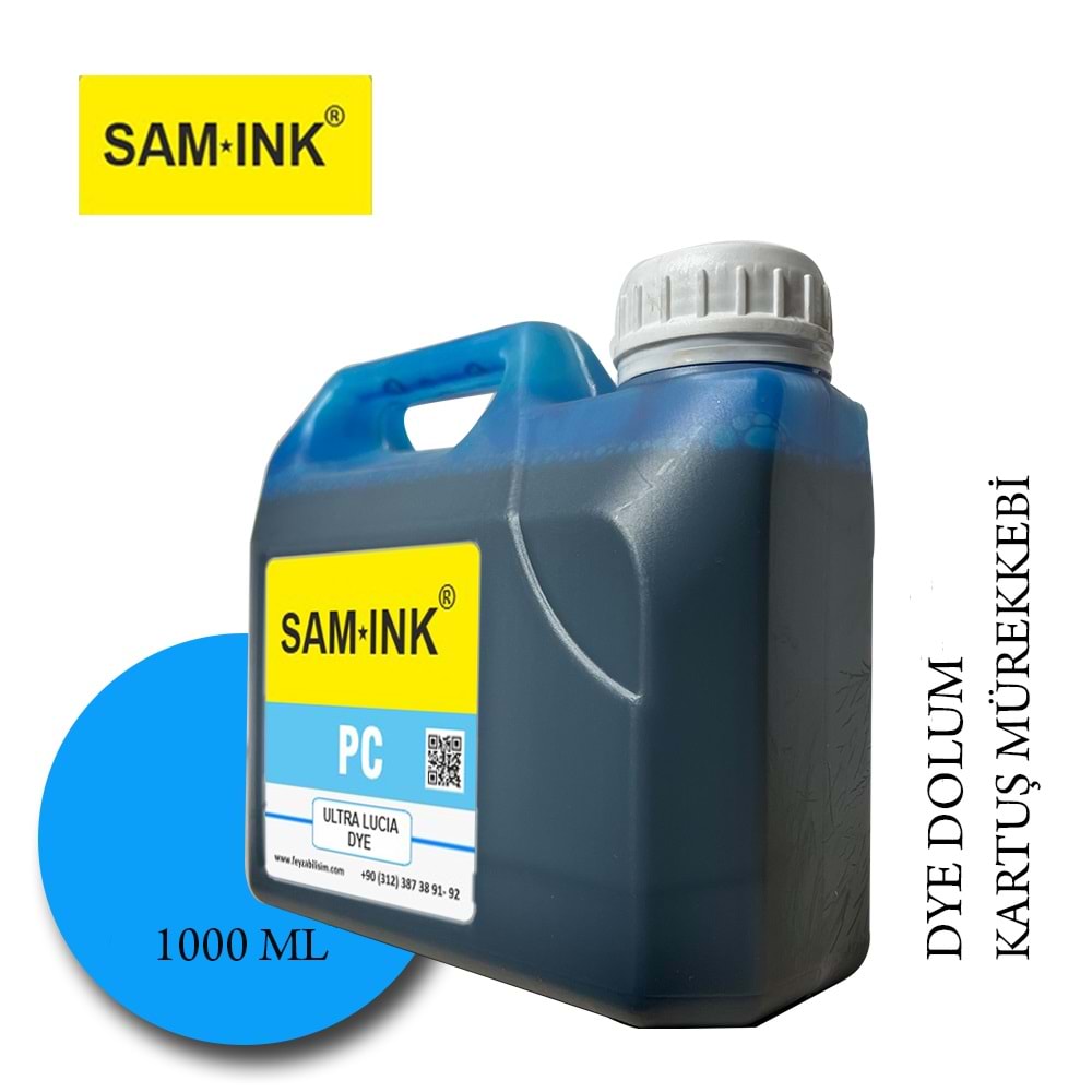 Feyink® Samink Canon Pro Serisi Plotter DYE Kartuş Dolum Mürekkebi PFI-1300 PFI-1700 PC 1000ml