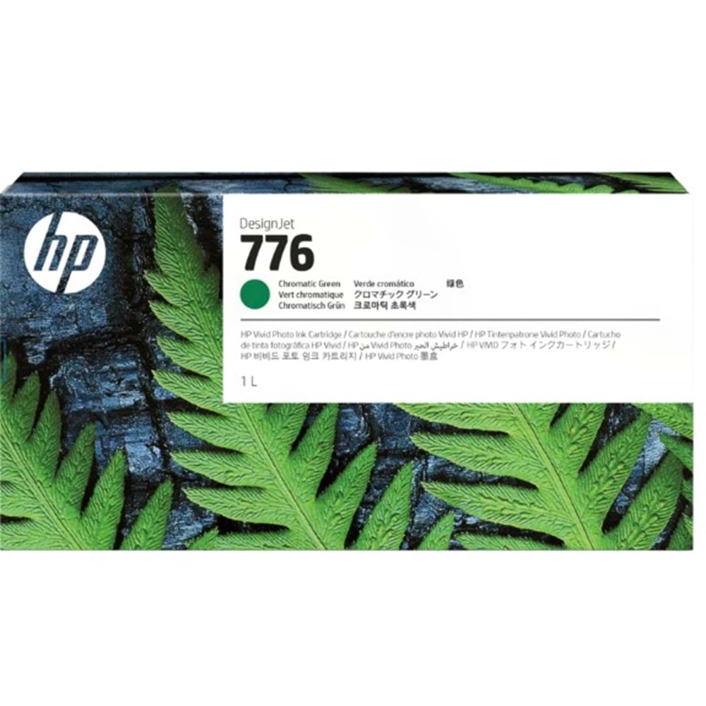 HP 776 Cromatic Green 1 litre Kromatik Yeşil Orijinal Mürekkep Kartuşu (1XB03A)