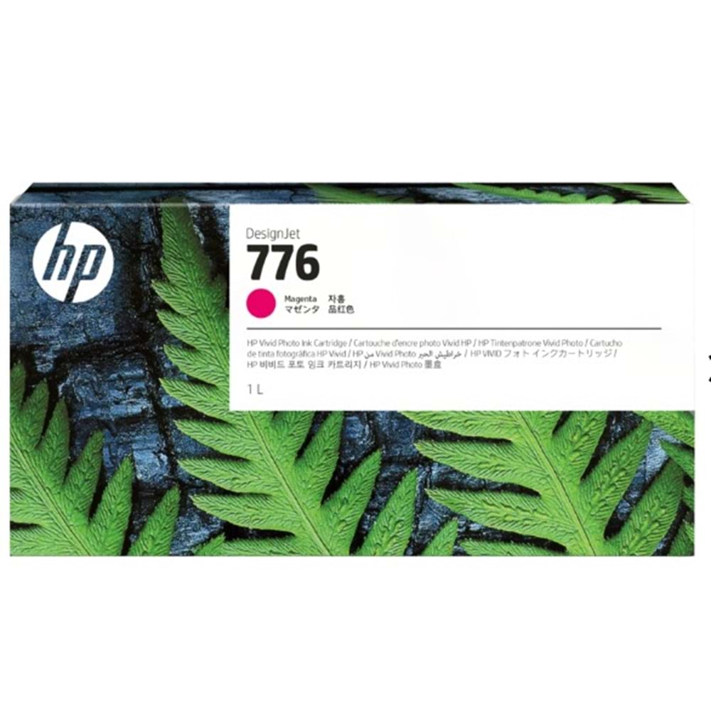 HP 776 Magenta 1 litre Macenta Orijinal Mürekkep Kartuşu (1XB07A)