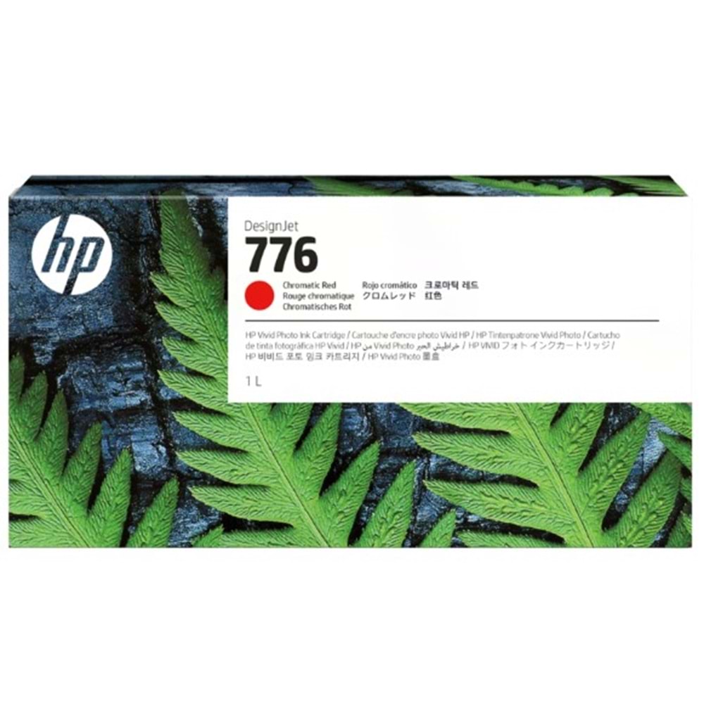 HP 776 Cromatic Red 1 litre Kromatik Kırmızı Orijinal Mürekkep Kartuşu (1XB10A)