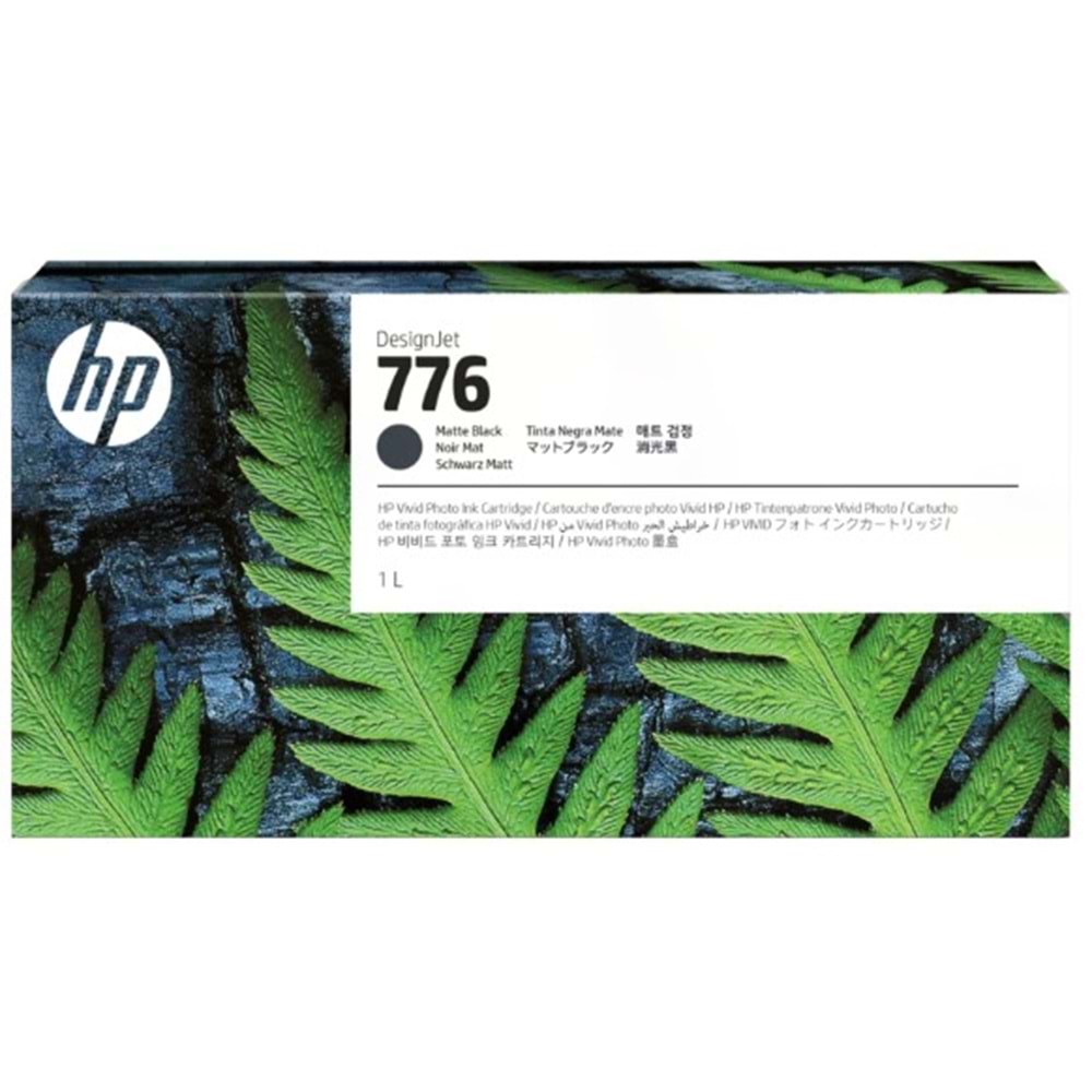HP 776 Matt Black 1 litre Mat Siyah Orijinal Mürekkep Kartuşu (1XB12A)