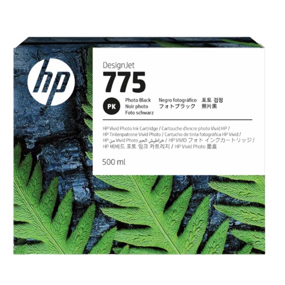 HP 775 Photo Black 500 ml. Foto Siyah Orijinal Mürekkep Kartuşu (1XB21A)