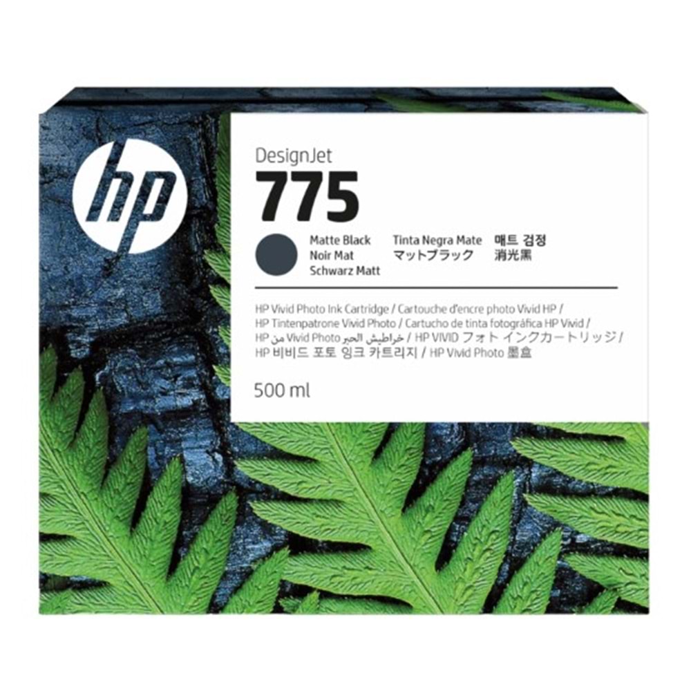 HP 775 Mat Black 500 ml. Mat Siyah Orijinal Mürekkep Kartuşu (1XB22A)
