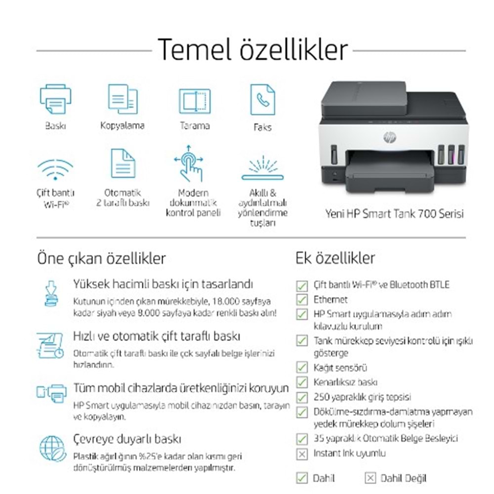 HP Smart Tank 790 All-in-One Yazıcı