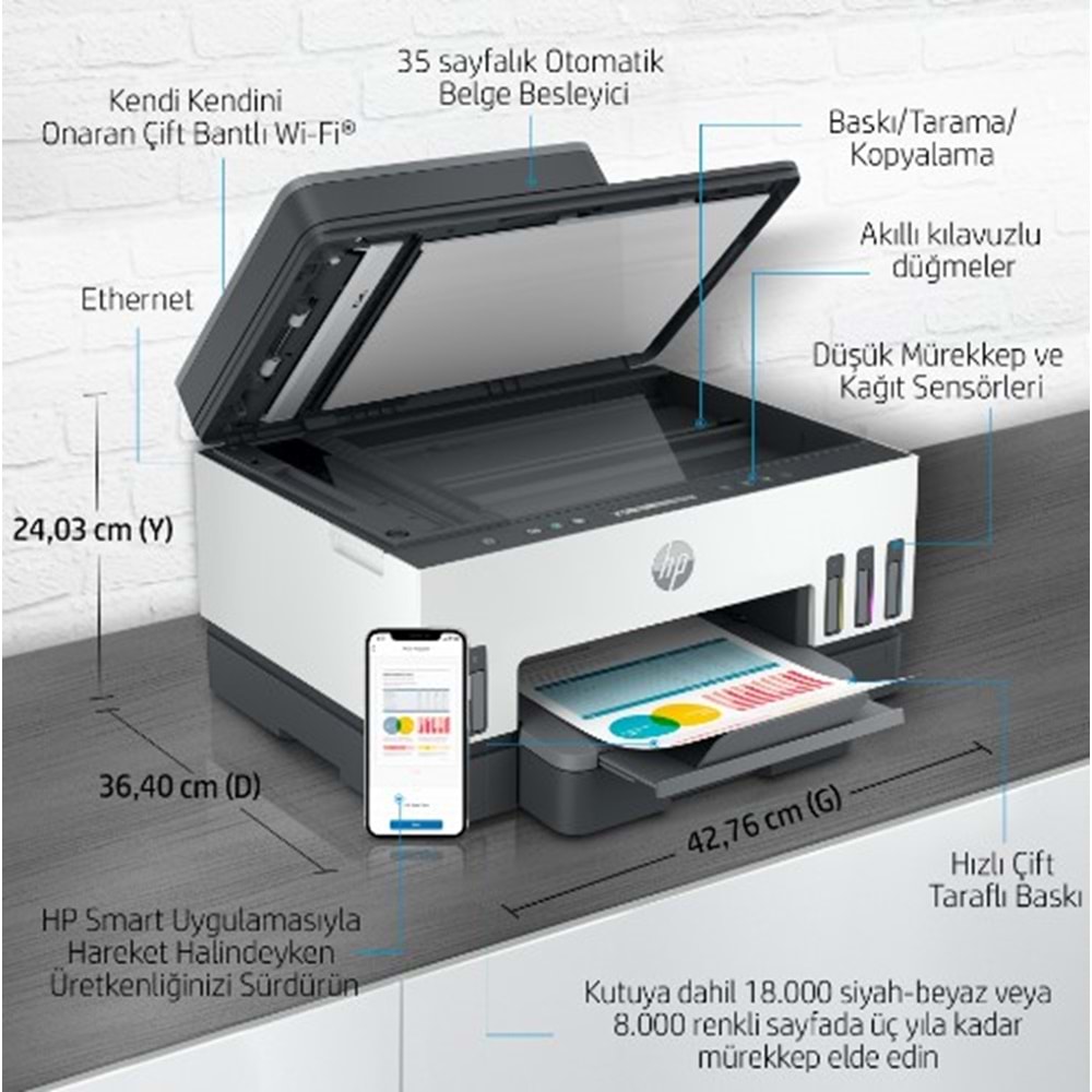 HP Smart Tank 750 All-in-One Yazıcı