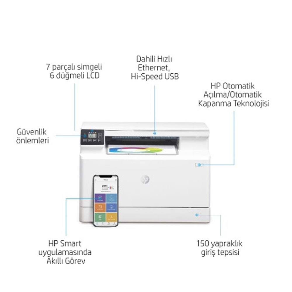HP Color LaserJet Pro MFP M182n Yazıcı