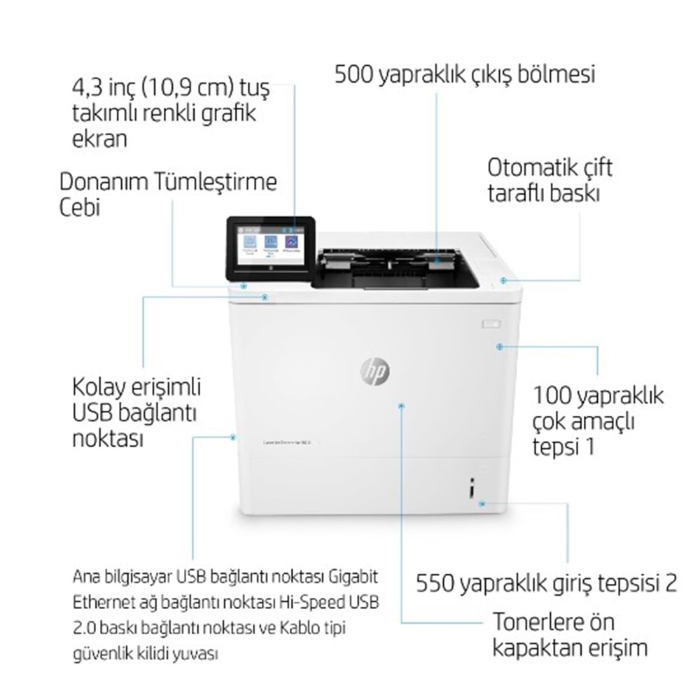 HP LaserJet Enterprise M611dn Yazıcı