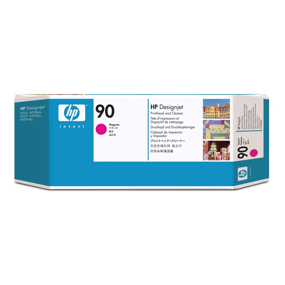 HP 90 Magenta (Kırmızı) Baskı Kafası Orijnal Plotter Designjet Printhead and Cleaner (C5056A)