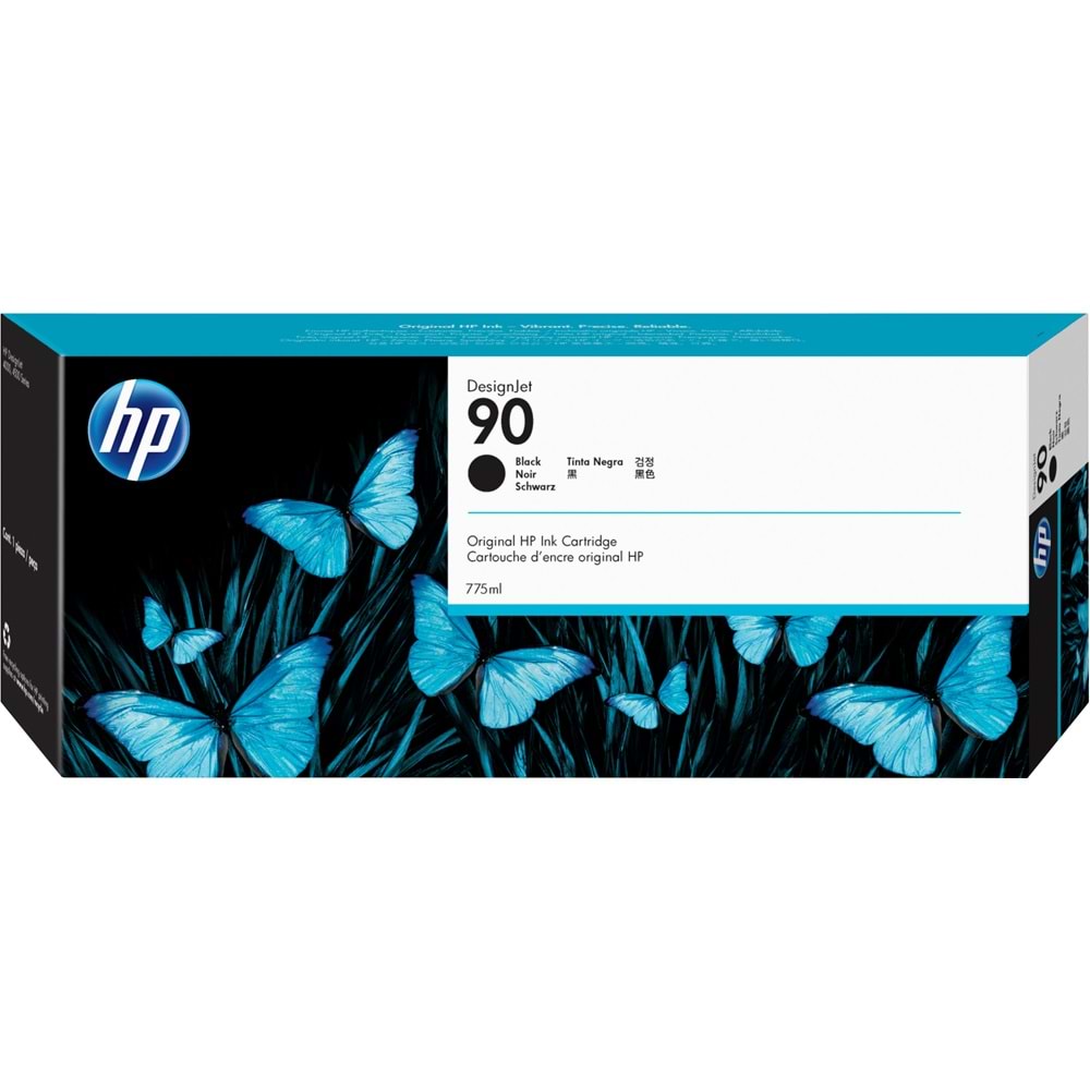 HP 90 Black 775 ml. Siyah Orijinal Plotter Designjet Mürekkep Kartuşu (C5059A)