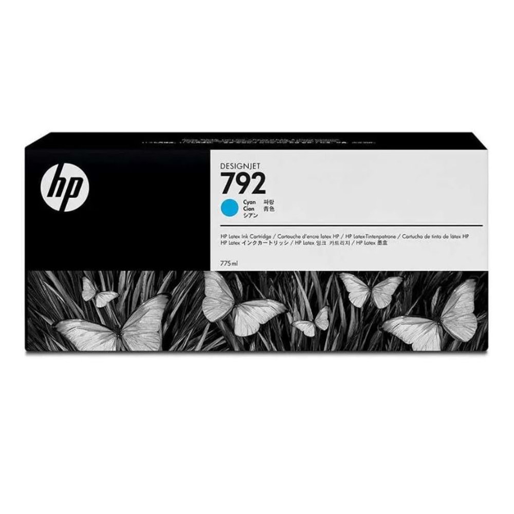 HP 792 Cyan 775 ml. Mavi Orijnal Latex Mürekkep Kartuşu (CN706A)