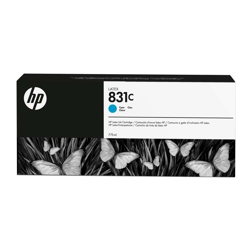 HP 831C Cyan 775 ml. Mavi Orijnal Latex Mürekkep Kartuşu (CZ695A)