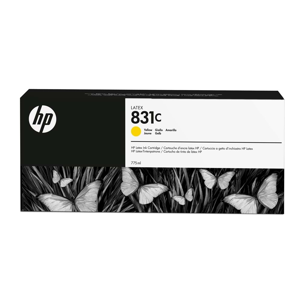 HP 831C Yellow/Sarı 775 ml Orijnal Latex Mürekkep Kartuşu (CZ697A)