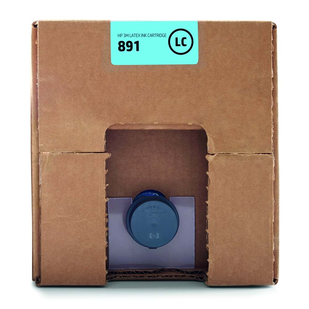 HP 3M 891 LC 10 Litrelik Light Cyan Latex Mürekkep Kartuşu (G0Y76A)
