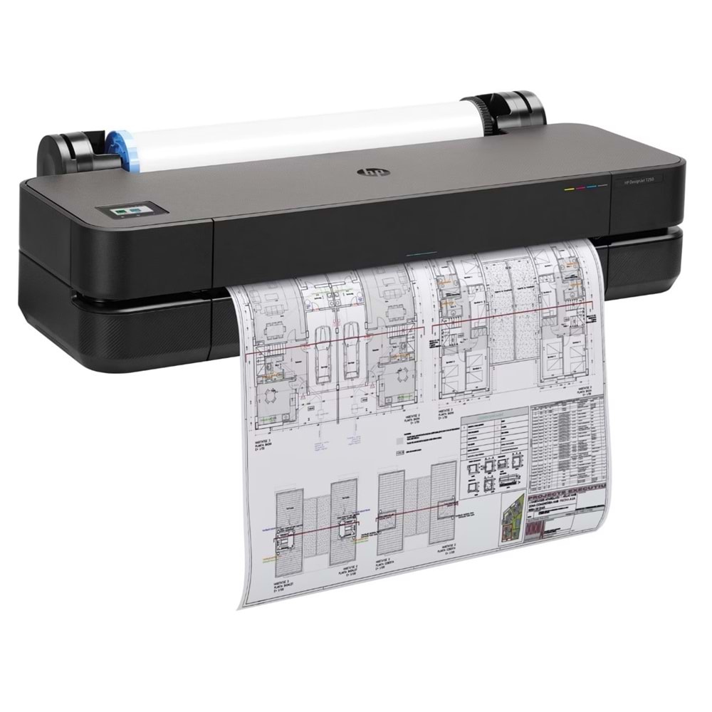 HP DesignJet T250 24 inç (610mm) A1 Plotter Yazıcı (5HB06A )