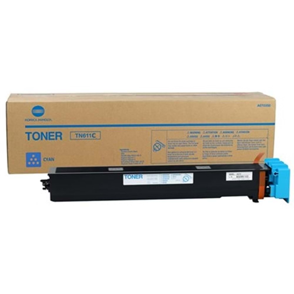 Konica Minolta TN-611 Orjinal Mavi Toner Bizhub C451-C550-C650 (A070450)