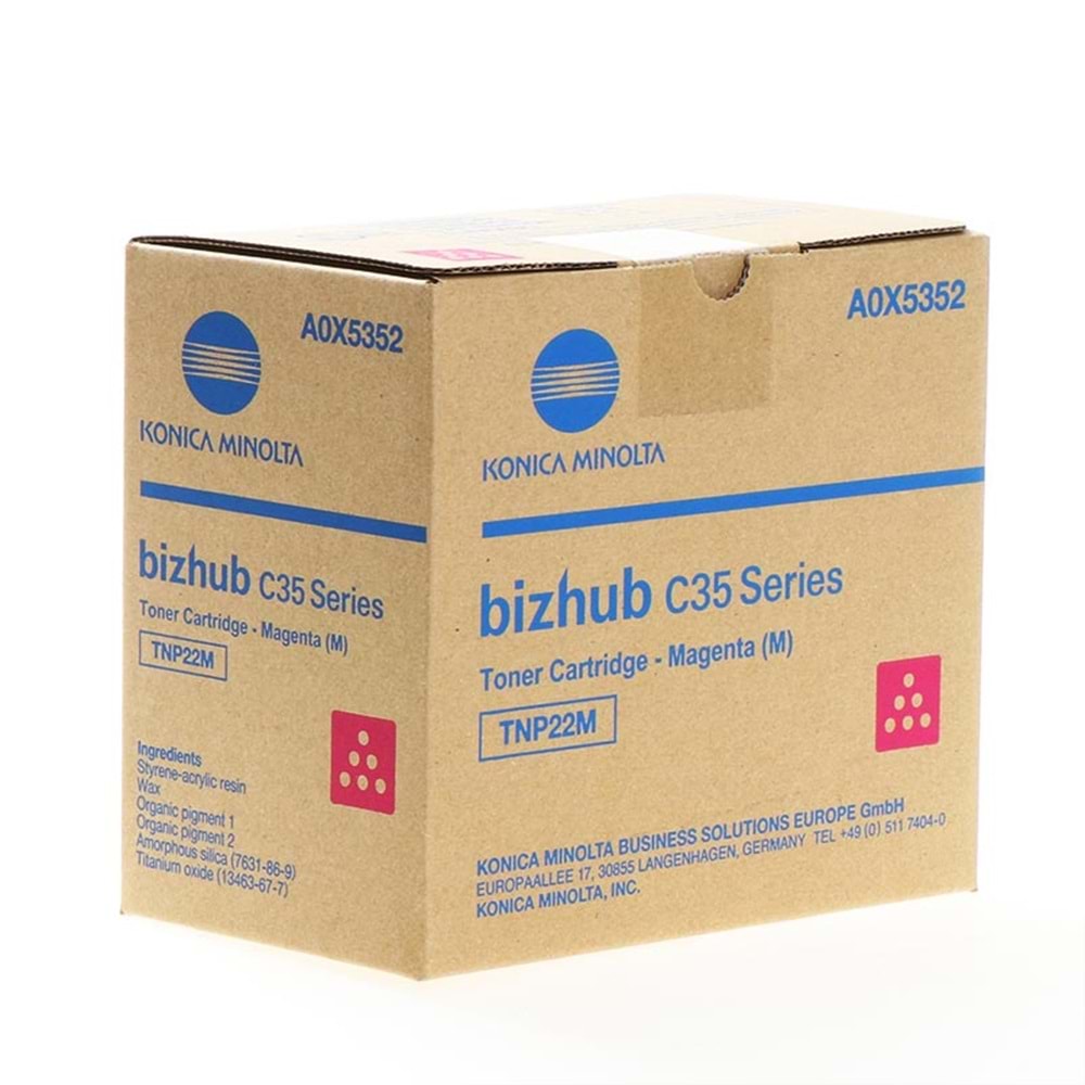 Konica Minolta TNP-22 Orjinal Kırmızı Toner Bizhub C35 (A0X5352)