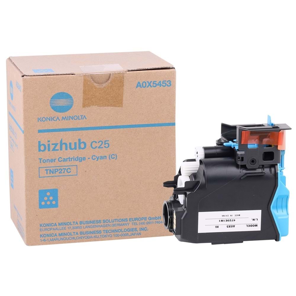 Konica Minolta TNP-27 Orjinal Mavi Toner Bizhub C25 (A0X5453)