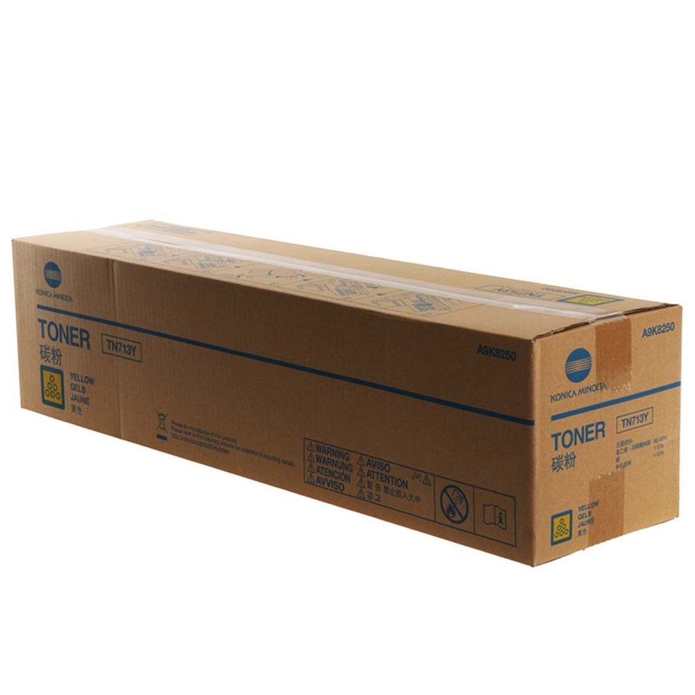 Konica Minolta TN-713 Orjinal Sarı Toner Bizhub C659 C759 (A9K8250)