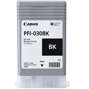 Canon PFI-030 BK (Photo Black) Fotoğraf Siyah Orijinal Mürekkep Kartuş 55 ml. (3489C001)