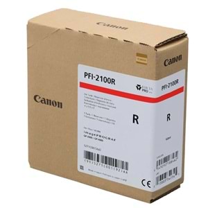 Canon PFI-2100 R (Red) Kırmızı Orijinal Mürekkep Kartuş 160 ml. (5271C001)