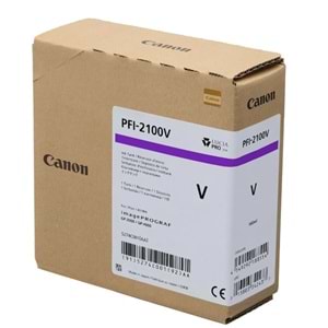 Canon PFI-2100 V (Violet) Mor Orijinal Mürekkep Kartuş 160 ml. (5274C001)
