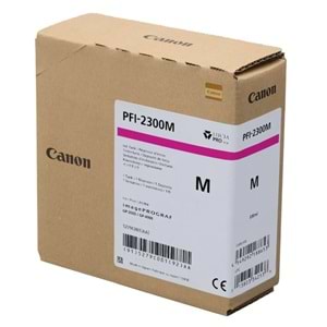 Canon PFI-2300 M (Magenta)) Kırmızı Orijinal Mürekkep Kartuş 330 ml. (5279C001)