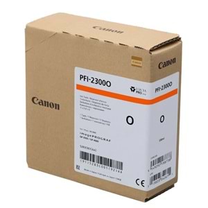 Canon PFI-2300 O (Orange) Turuncu Orijinal Mürekkep Kartuş 330 ml. (5283C001)