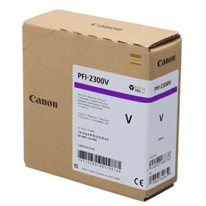 Canon PFI-2300 V (Violet) Mor Orijinal Mürekkep Kartuş 330 ml.(5285C001)