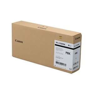 Canon PFI-2700 PBK (Photo Black) Fotoğraf Siyah Orijinal Mürekkep Kartuş 700 ml. (5288C001)