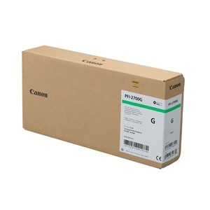 Canon PFI-2700 G (Green) Yeşil Orijinal Mürekkep Kartuş 700 ml. (5295C001)