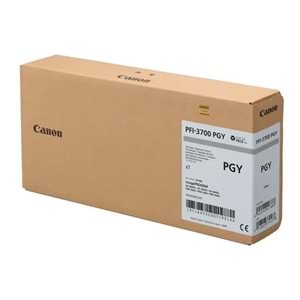 Canon PFI-3700 PGY (Photo Gray) Fotoğraf Gri Orijinal Mürekkep Kartuş 700 ml. (6453C001)