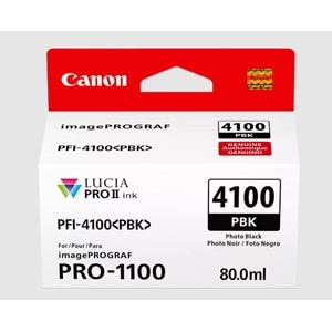 Canon PFI-4100 Fotoğraf Siyah (PBK) 80 ml. Mürekkep Kartuş (6777C002)