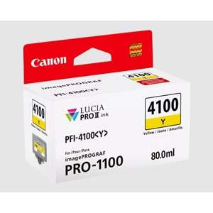 Canon PFI-4100 Sarı (Y) 80 ml. Mürekkep Kartuş (6780C002)