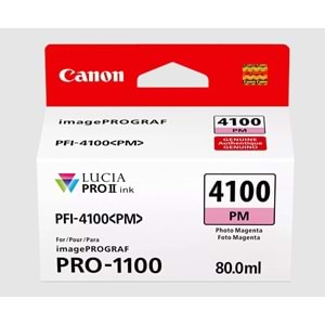 Canon PFI-4100 Fotoğraf Macenta (PM) 80 ml. Mürekkep Kartuş (6782C002)
