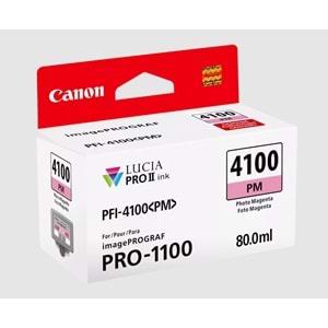 Canon PFI-4100 Fotoğraf Macenta (PM) 80 ml. Mürekkep Kartuş (6782C002)
