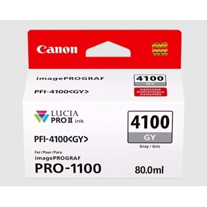 Canon PFI-4100 Gri (GY) 80 ml.​ Mürekkep Kartuş (6783C002)
