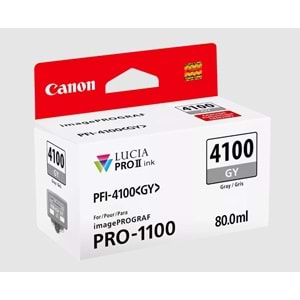 Canon PFI-4100 Gri (GY) 80 ml.​ Mürekkep Kartuş (6783C002)